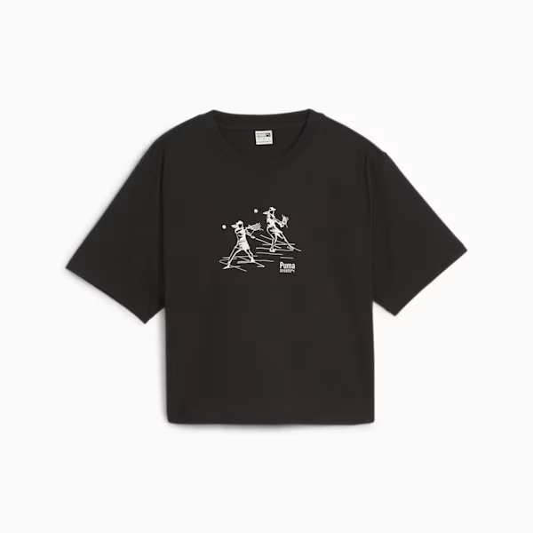 Kaos Casual Women PUMA TEAM Relaxed Tee Black 624314 01