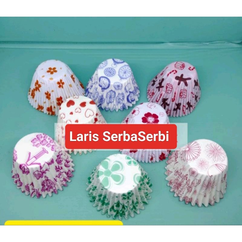 Bolu Kukus Paper Cup Cake Case Motif/ Cup Kue bolu kukus