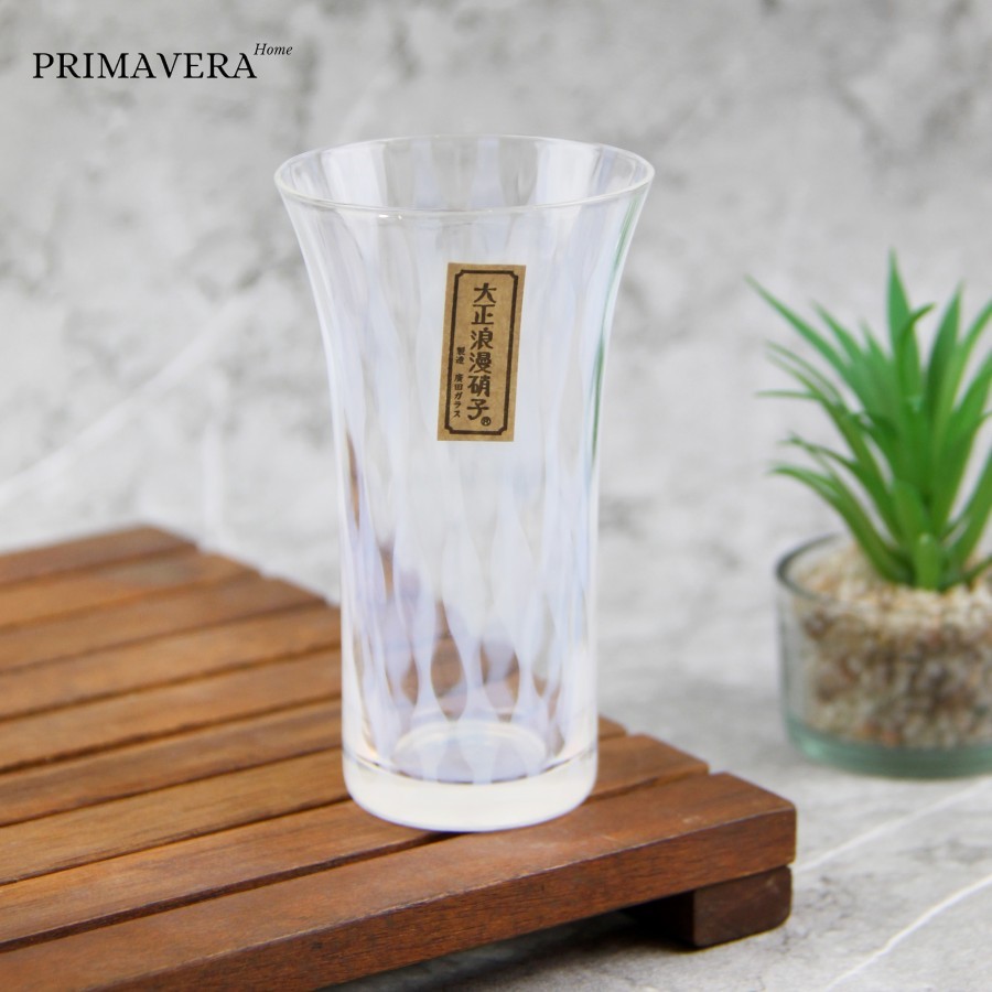 Hirota Glass Taisho Roman Shintozusa Beer Glass Made in Japan