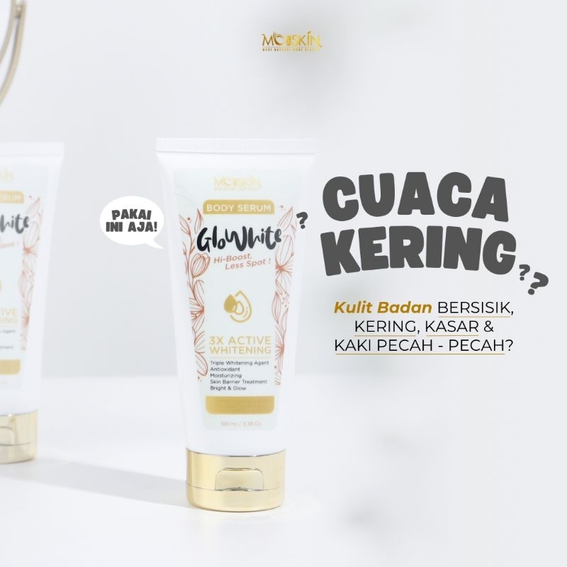 Moraskin Body Serum Glowhite || Serum Pemutih Badan Serum Pemutih Badan
