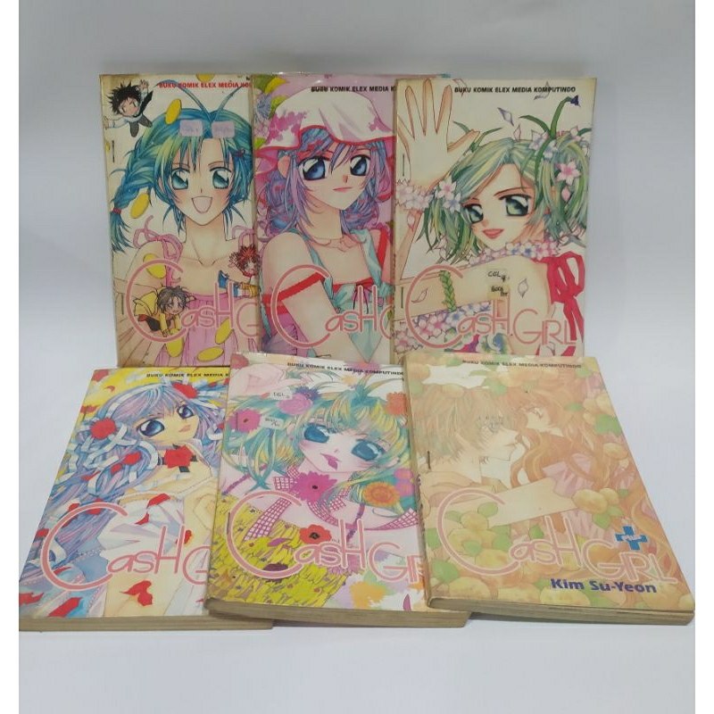 Komik Cash Girl 1-6 + Plus set (minus no 2)
