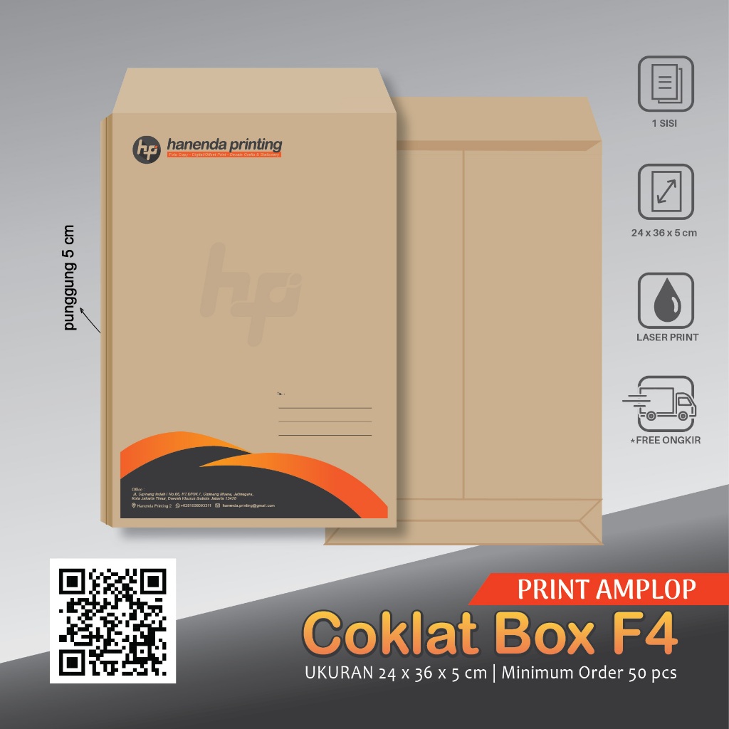 

PRINT CETAK AMPLOP FOLIO BOX 24 X 36 X 5 CM