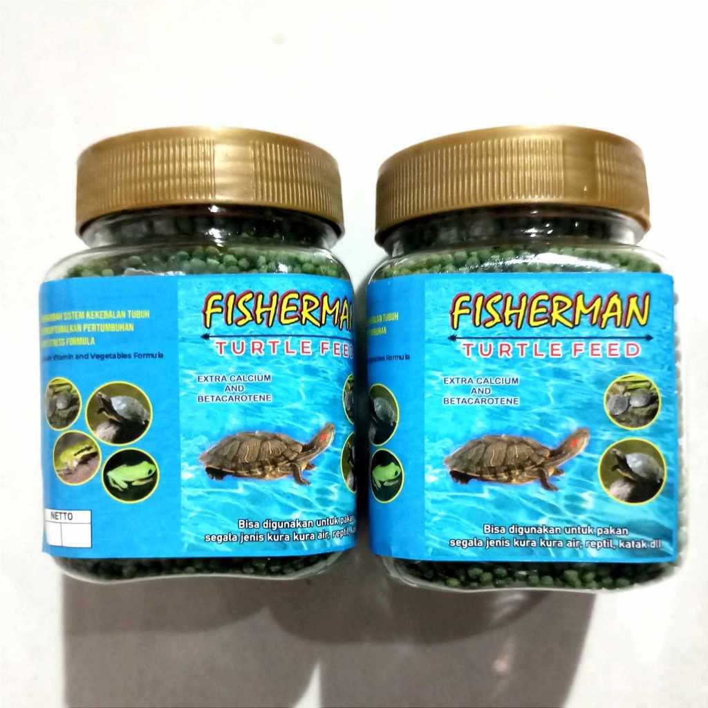 pakan kura kura air makanan reptil air kadal kurabrazil 100 gram