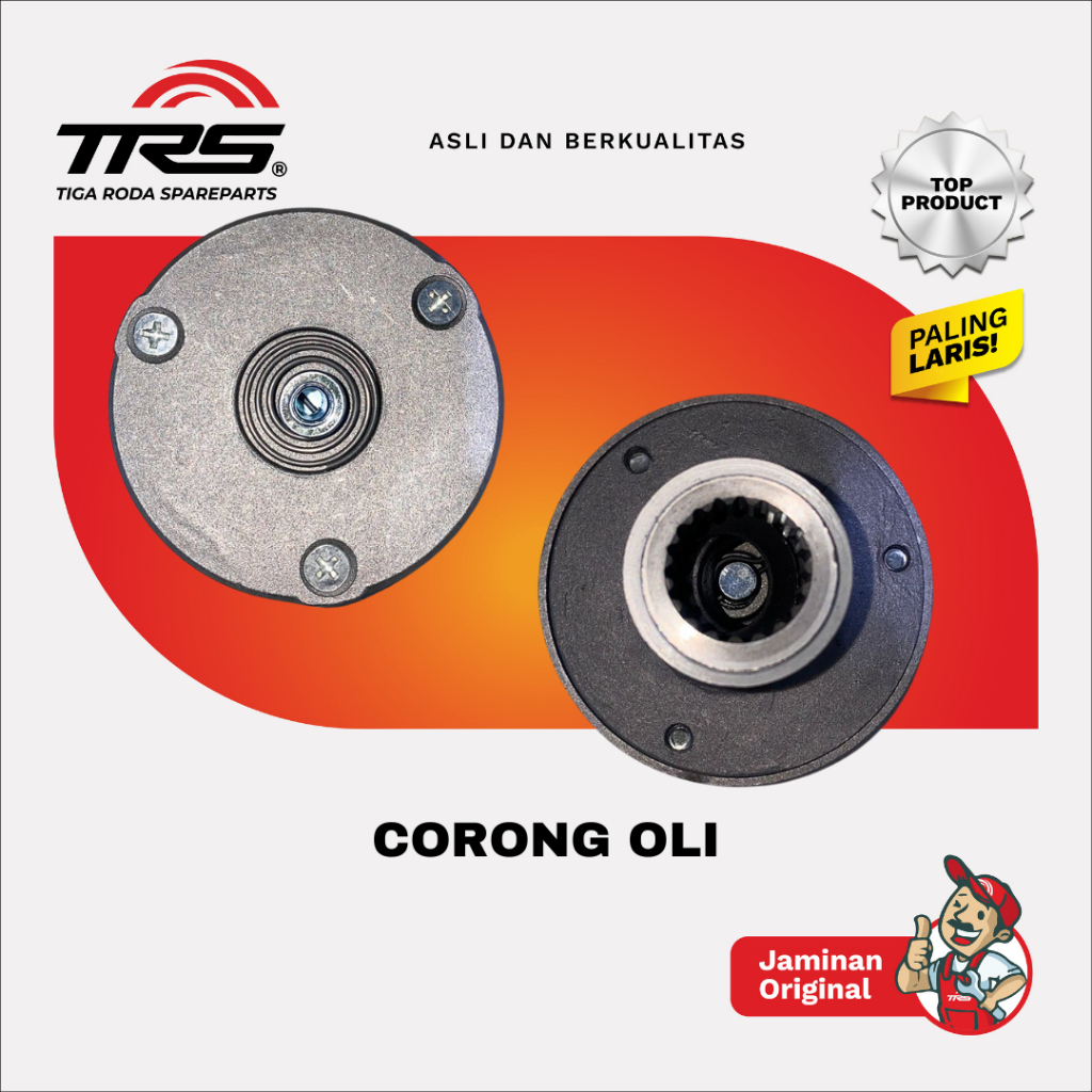 TRS Corong Oli Motor Roda Tiga Viar Karya Oil Cooler Tossa Hercules Motor Roda Tiga Spareparts Origi