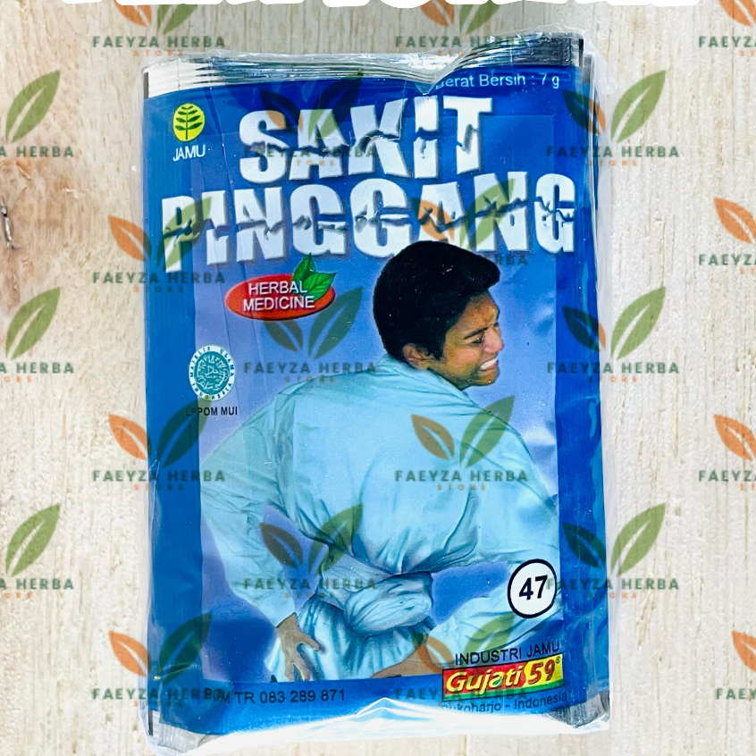 

Jamu Sakit Pinggang serbuk Gujati 59 Isi 10 Sachet