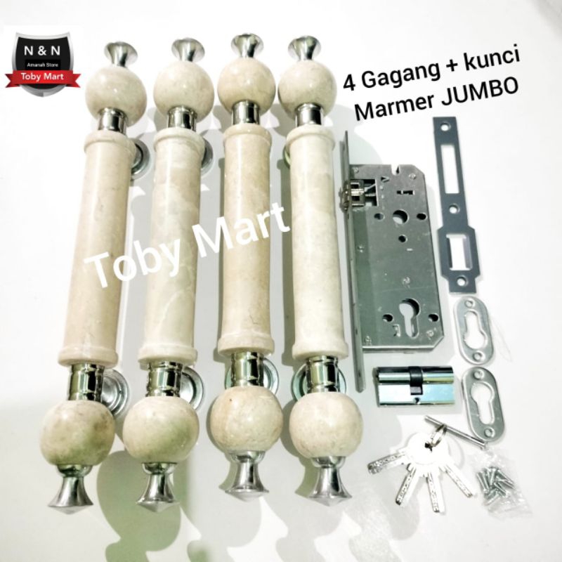 Size JUMBO - Gagang pintu rumah Marmer Stik- Handle pintu keramik 40cm - Tarikan pintu rumah Granit