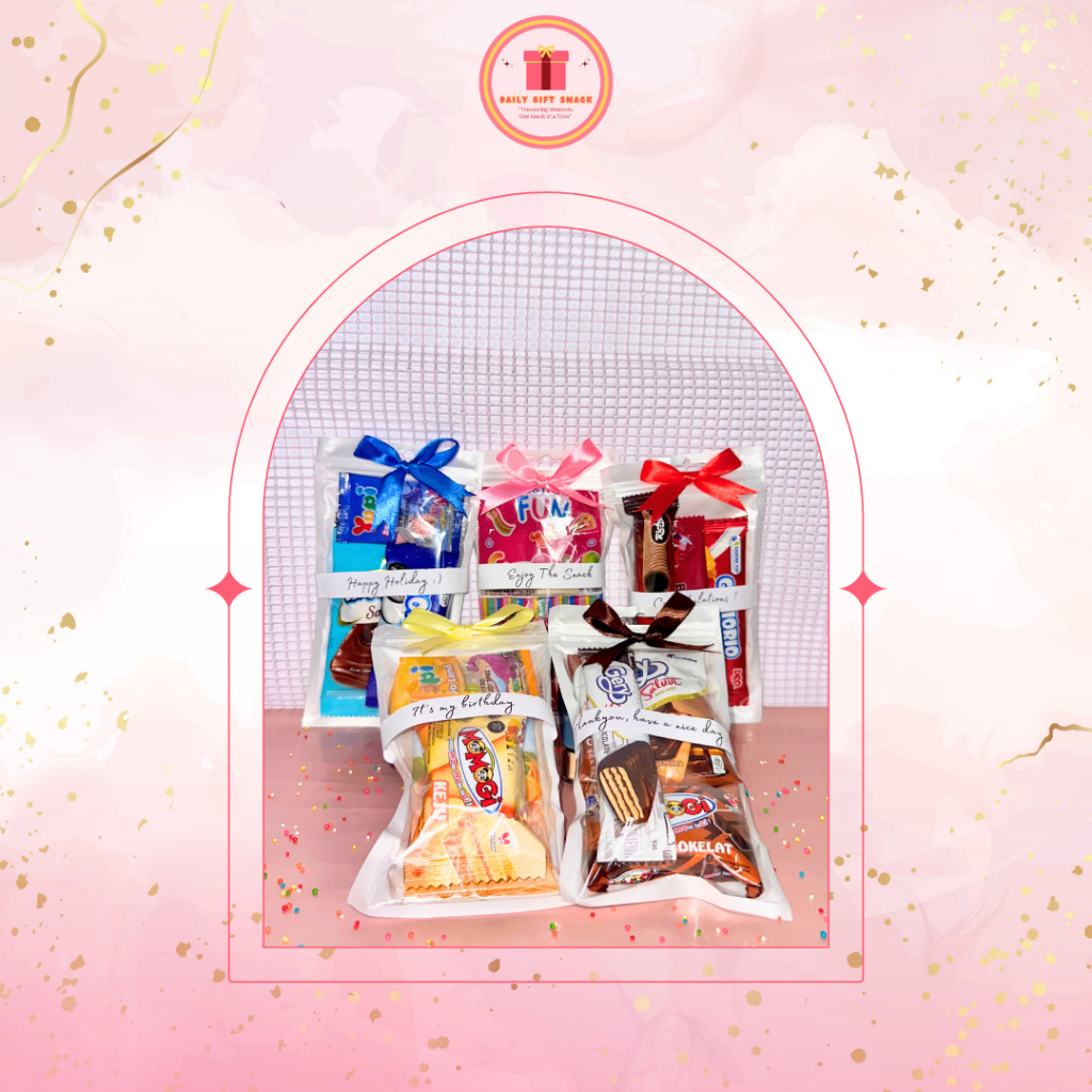 

ALO GIFT B / Snack Gift Termurah / Gift Acara Ulang Tahun, Lebaran, Wisuda, DLL, Wisuda, Sidang