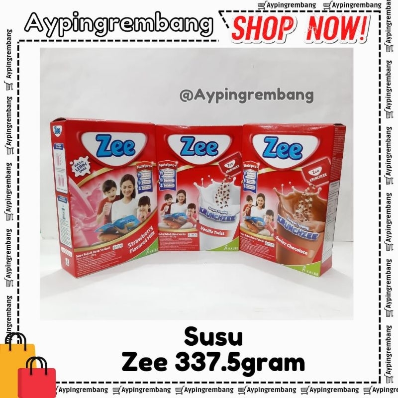 Susu Zee Reguler Susu Peninggi Badan Anak Tinggi Kalsium 337.5g