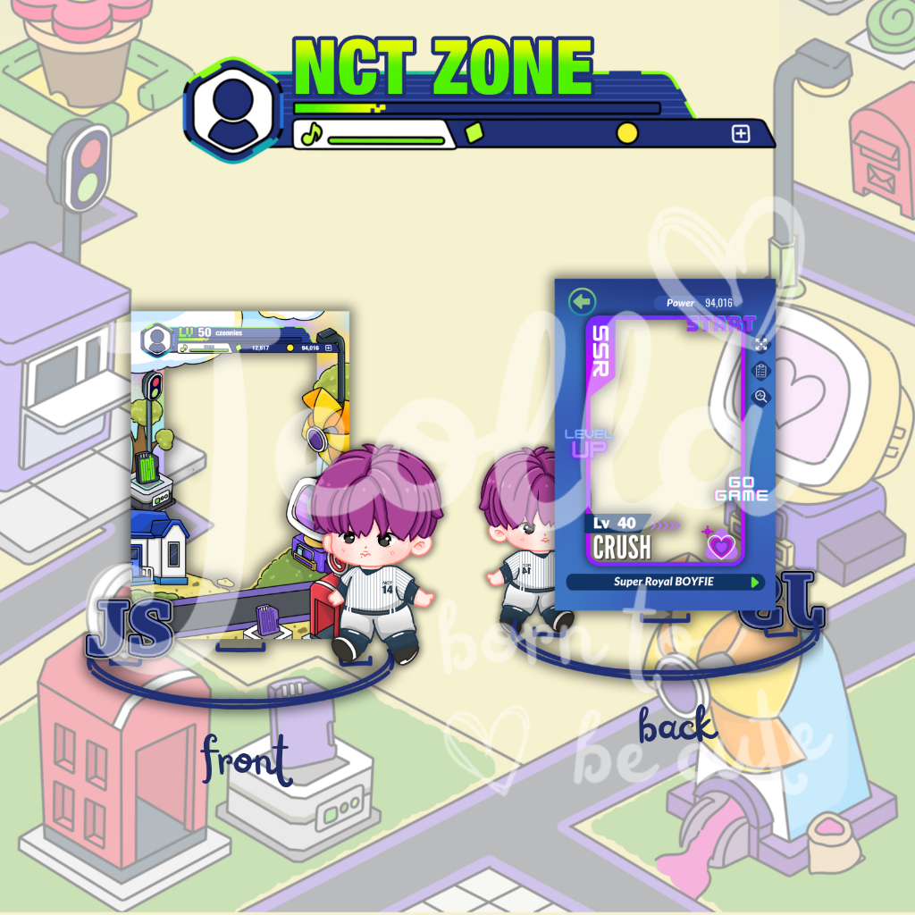 NCT ZONE PHOTOCARD HOLDER STAND SET ACRYLIC