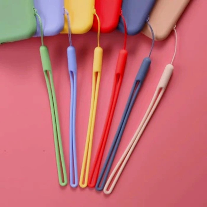 

Tali Gantungan pendek Bahan Silicone Macaron Lanyard Hp