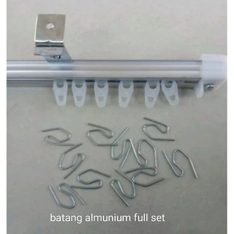 Batang kotak almunium besi gorden cantolan Plisket full sett