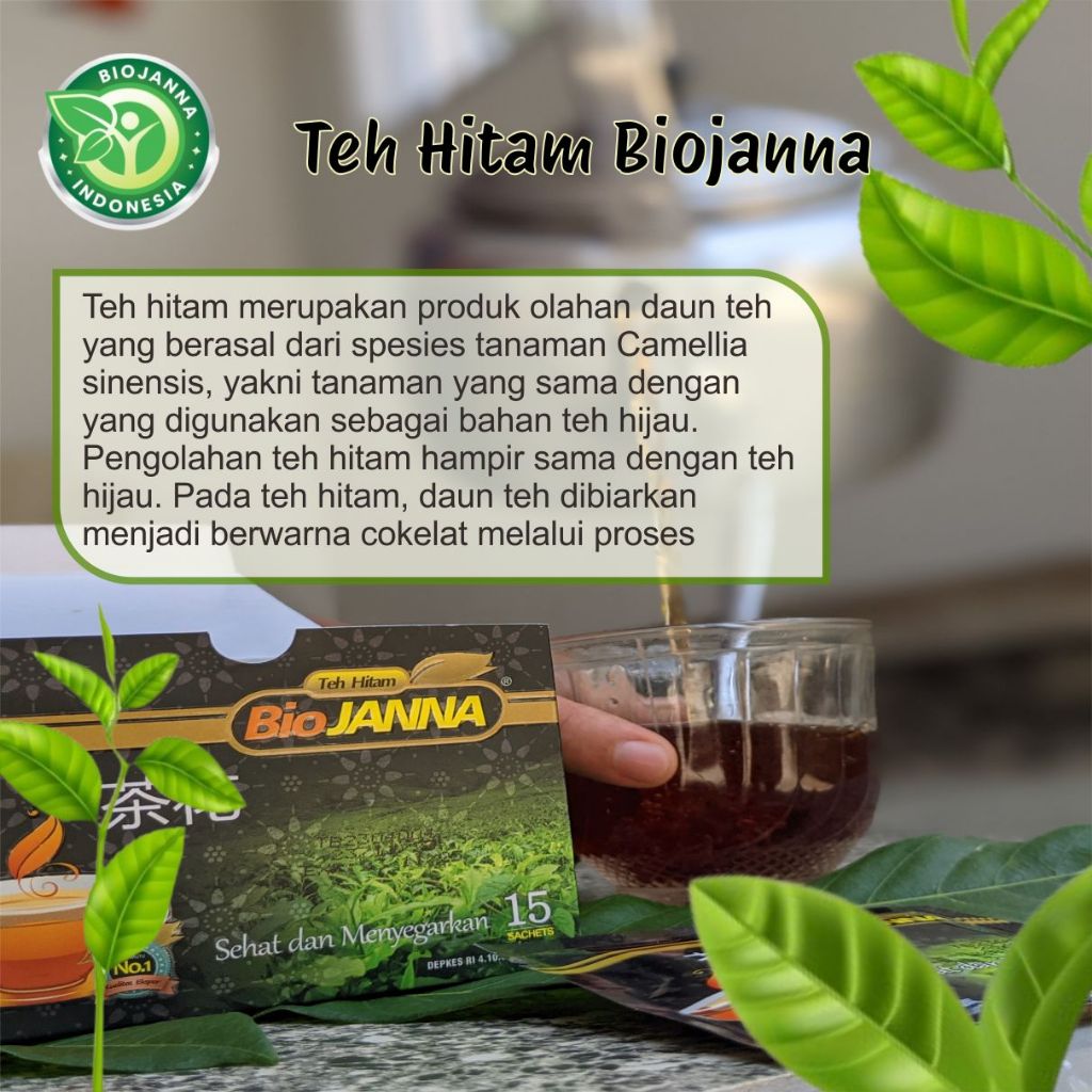 

Teh Herbal Asli Teh Hitam Biojanna