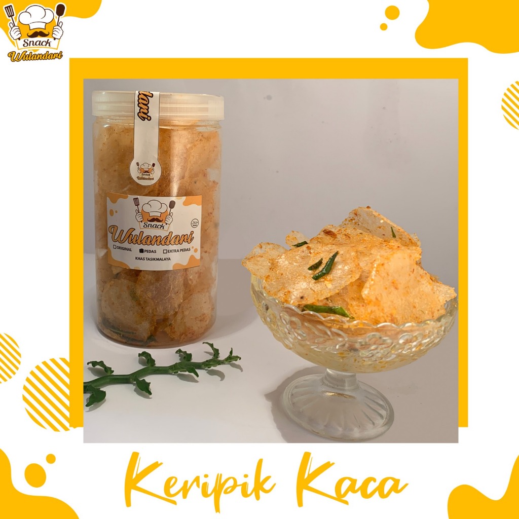 

KEMASAN TOPLES KERIPIK KACA GURIH PEDAS DAUN JERUK - Oleh-oleh Khas Tasikmalaya