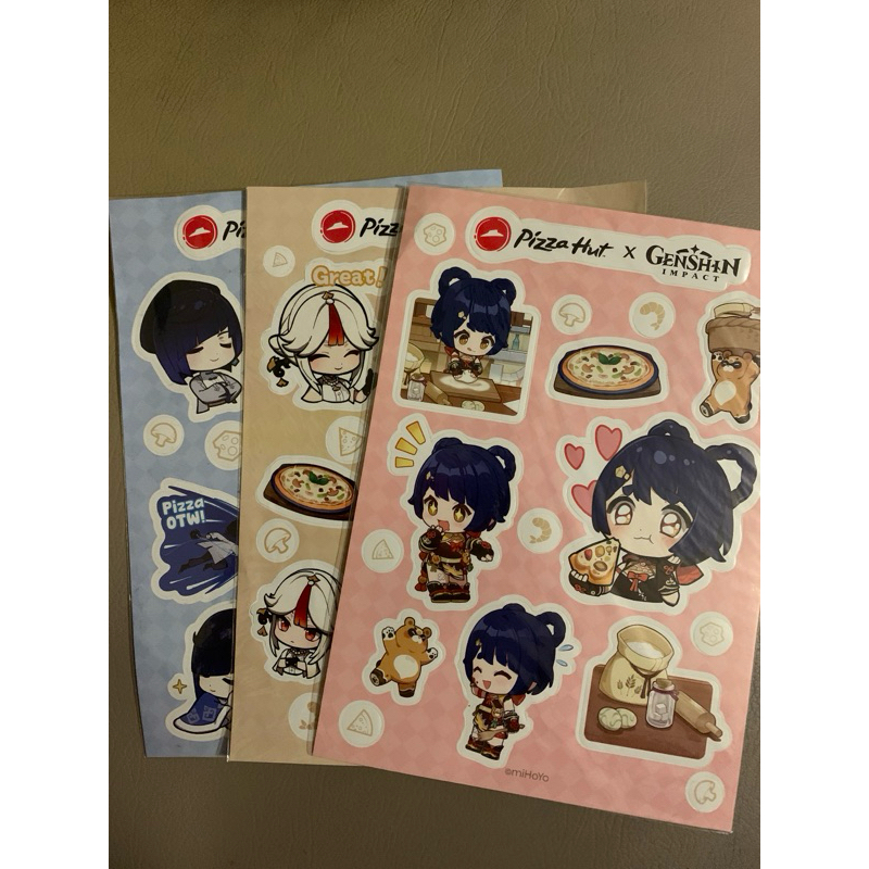 

Stiker Genshin Impact X Pizza Hut