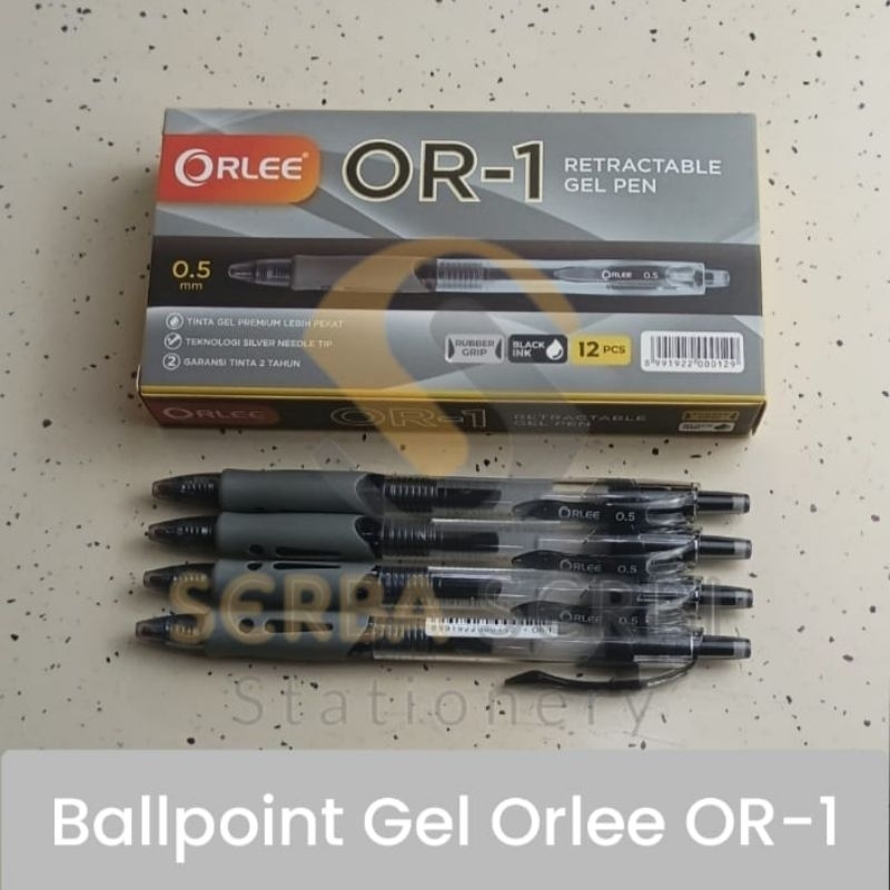 

(1 Bh) Pulpen Bolpen Bolpoin Ballpoint Pen Gel Orlee OR-1 0.5 Model Seperti Joyko GP-265