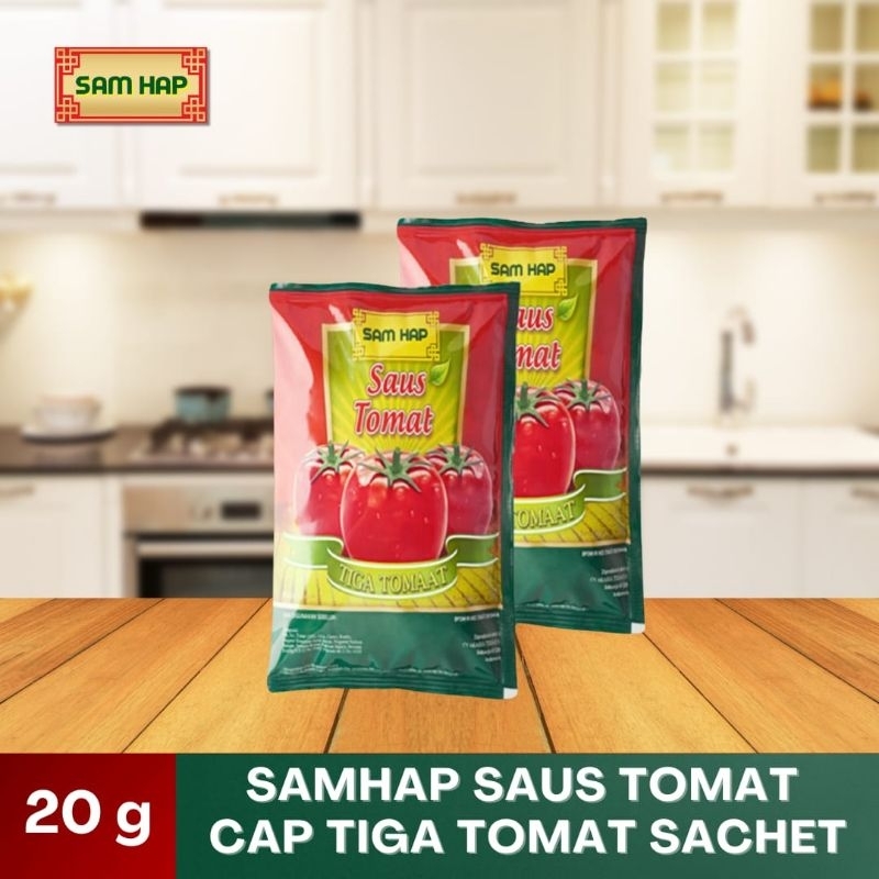 

SAMHAP Saus Tomat Cap Tiga Tomat Sachet 20g [10pcs]