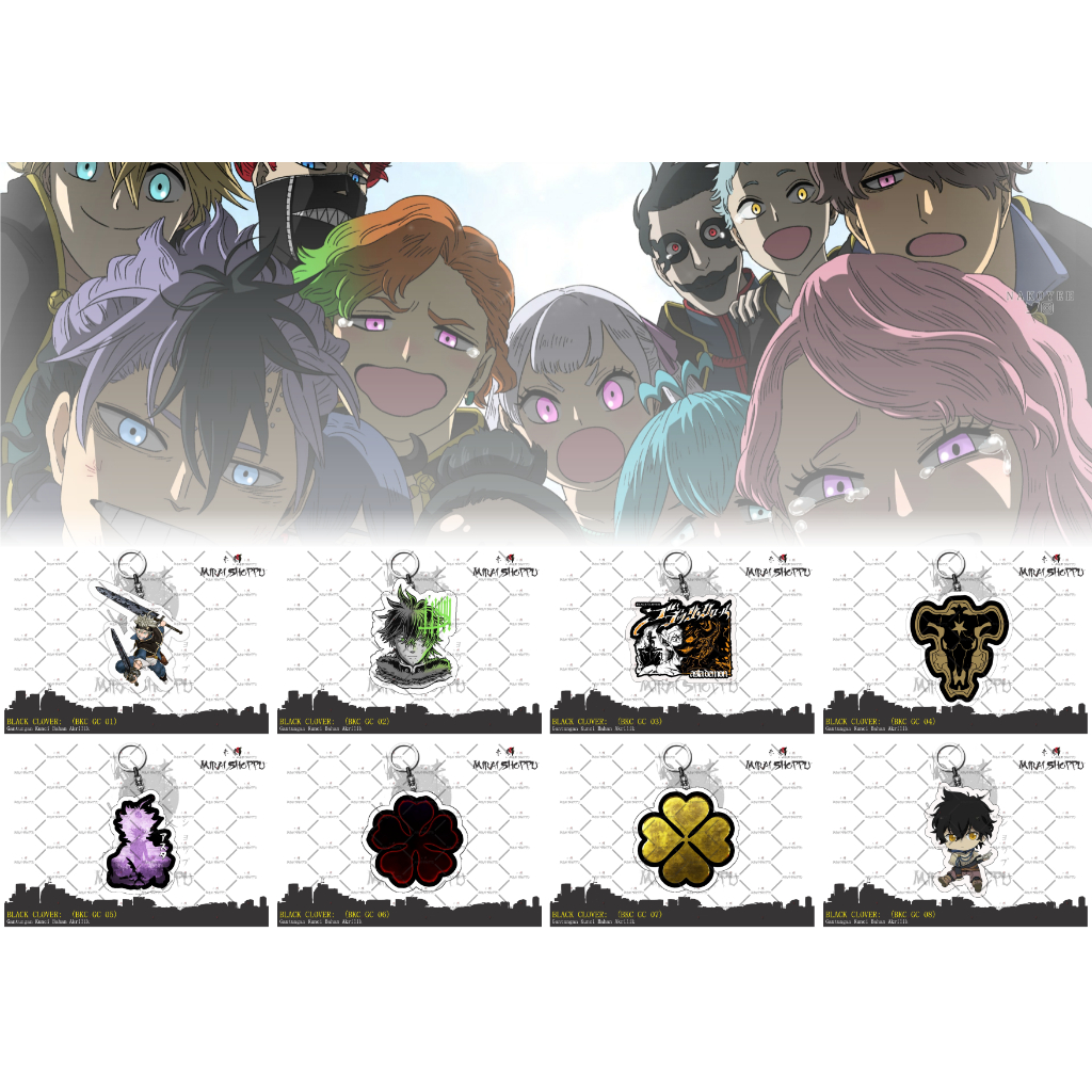 NEW KeyChain/Gantungan Kunci Anime Black Clover