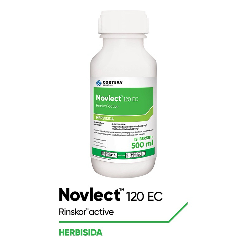 novlect 120ec 500ml obat eceng daun sempit selektip aman pada padi
