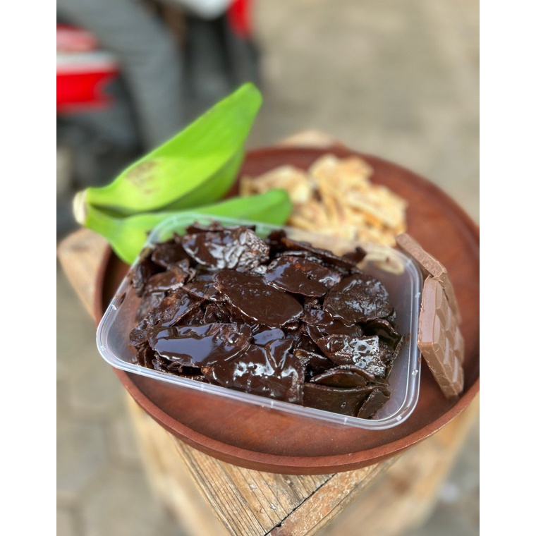 

is Produk Kripik Pisang Coklat Si Lumer 25 gram J46