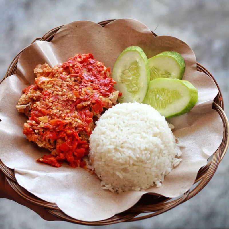 

Ayam Geprek + Nasi