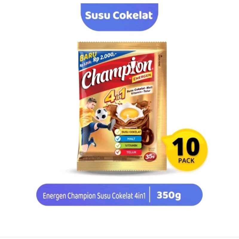 

ENERGEN CHAMPION MINUMAN COKELAT ISI 10