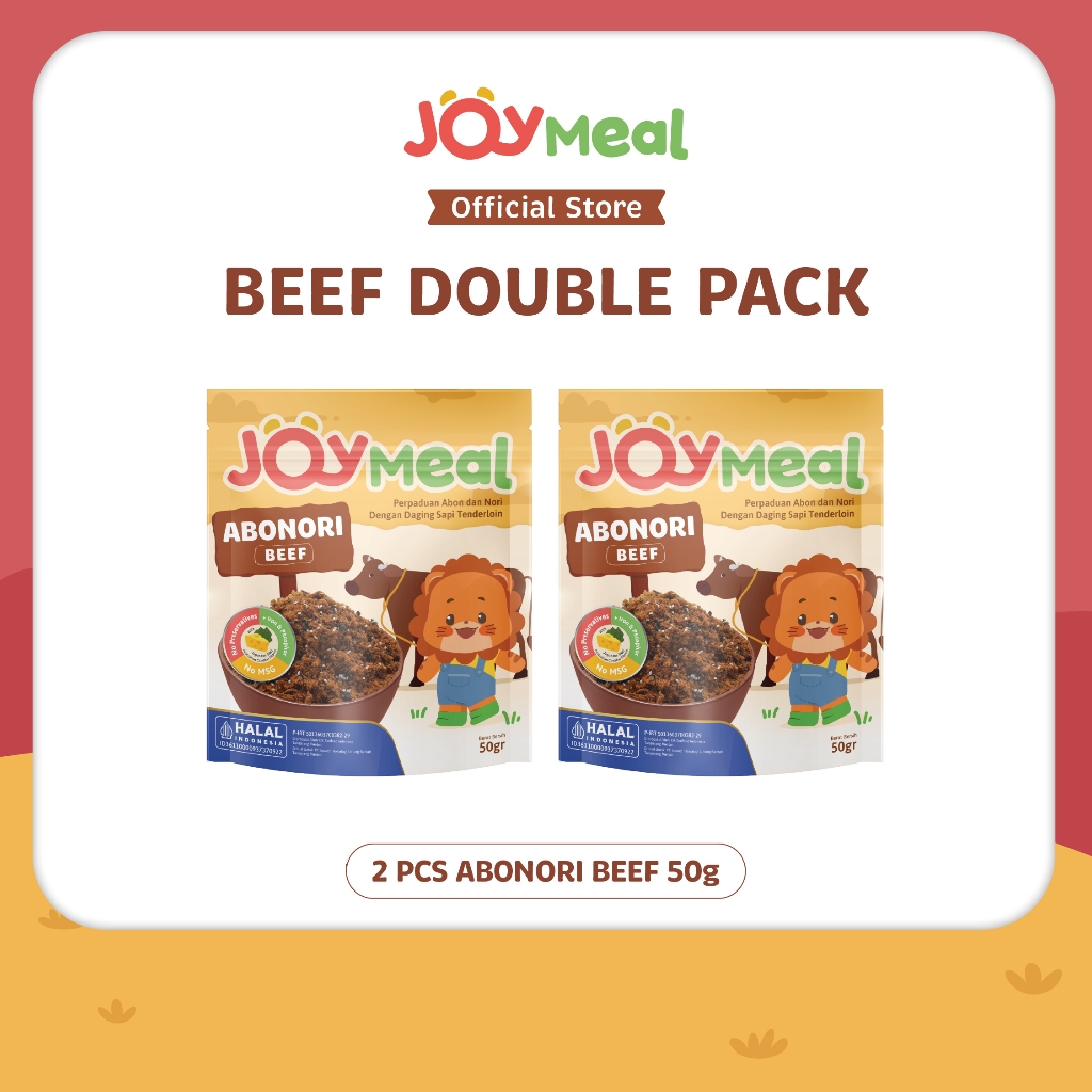 

JoyMeal AboNori Beef Original 50gr Double Pack | Perpaduan Abon dan Nori dengan Daging Sapi Tenderloin