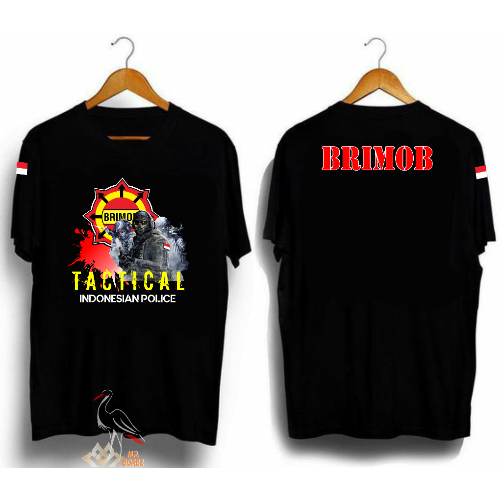 Kaos Brimob // Kaos Brimob Lengan Pendek // Kaos Tactical Indonesian police Brimob // Baju Kaos Brim