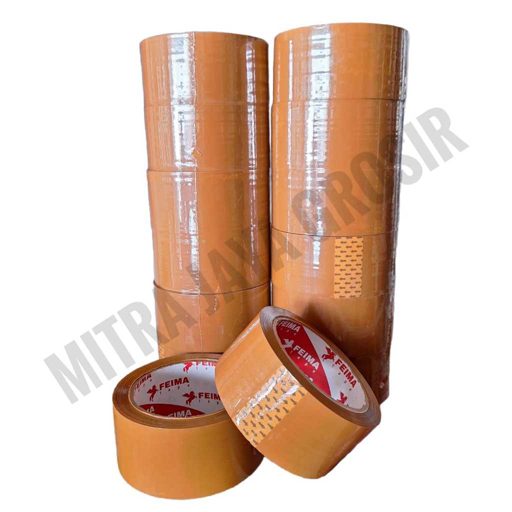 

1 Slop Isi 6 Roll Lakban Feima / Lakban Feima Coklat 90 Yard
