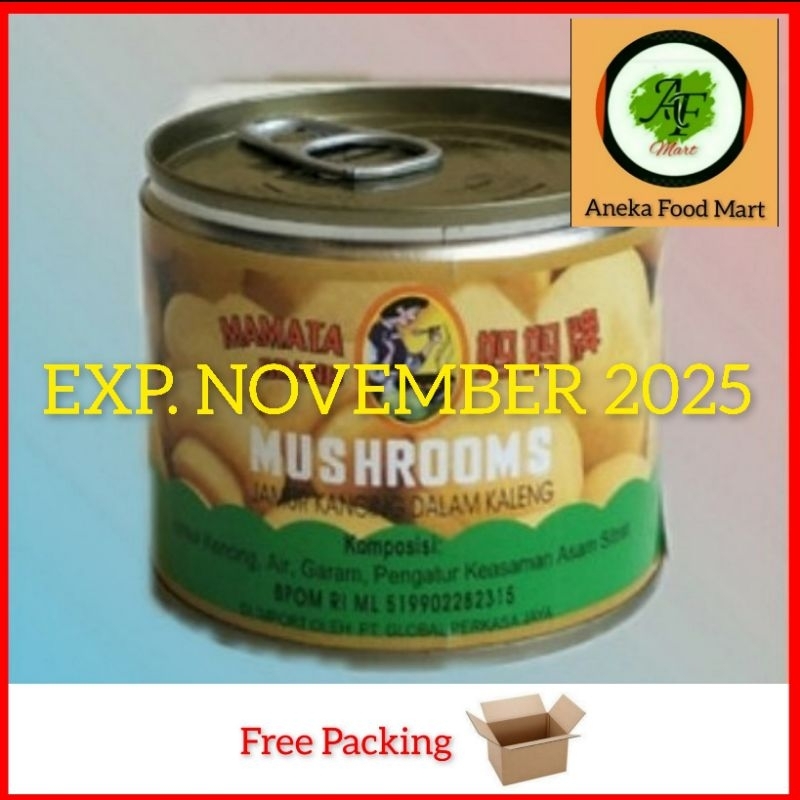 

Mamata Brand Mushroom 115 gr/Jamur kancing dalam kaleng