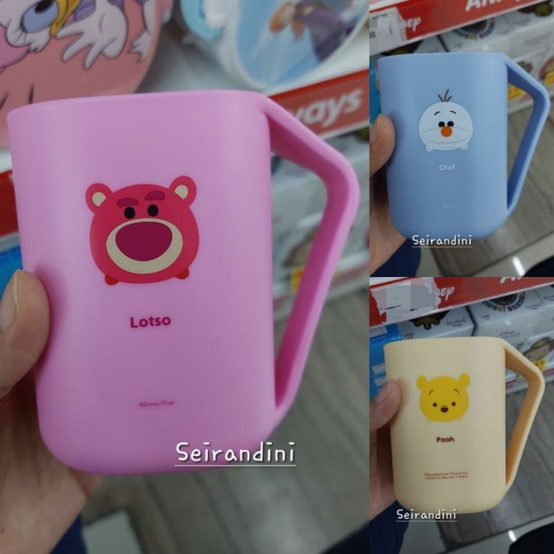 Gelas Mug Cangkir Kumur Disney Tsum Tsum Lotso Pooh Olaf Mouthwash Cup 380ml Kado Hadiah Unik Mr DIY