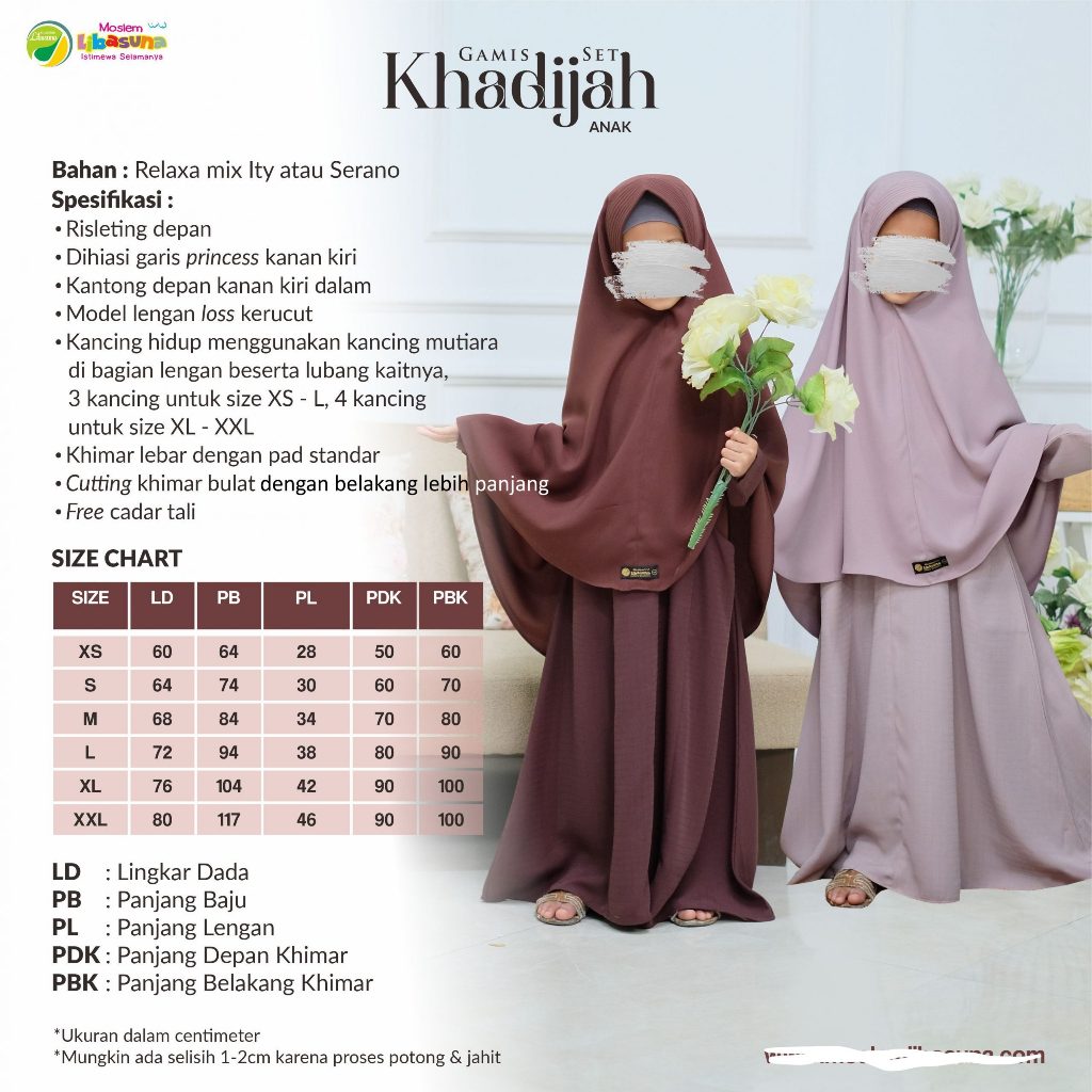 Set Gamis Anak Khadijah - Libasuna