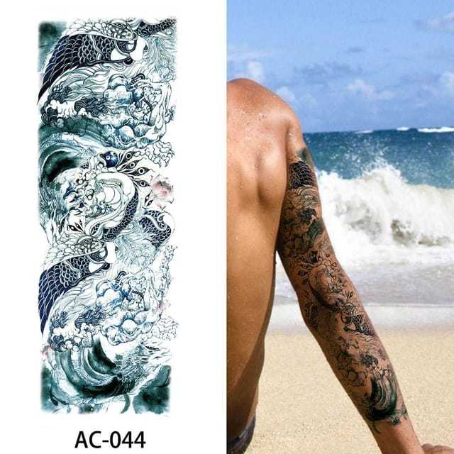 Tato Full Tangan Lengan Panjang - Tato Temporer Tattoo Tatto Temporary Full Tangan Tahan Air Sementa