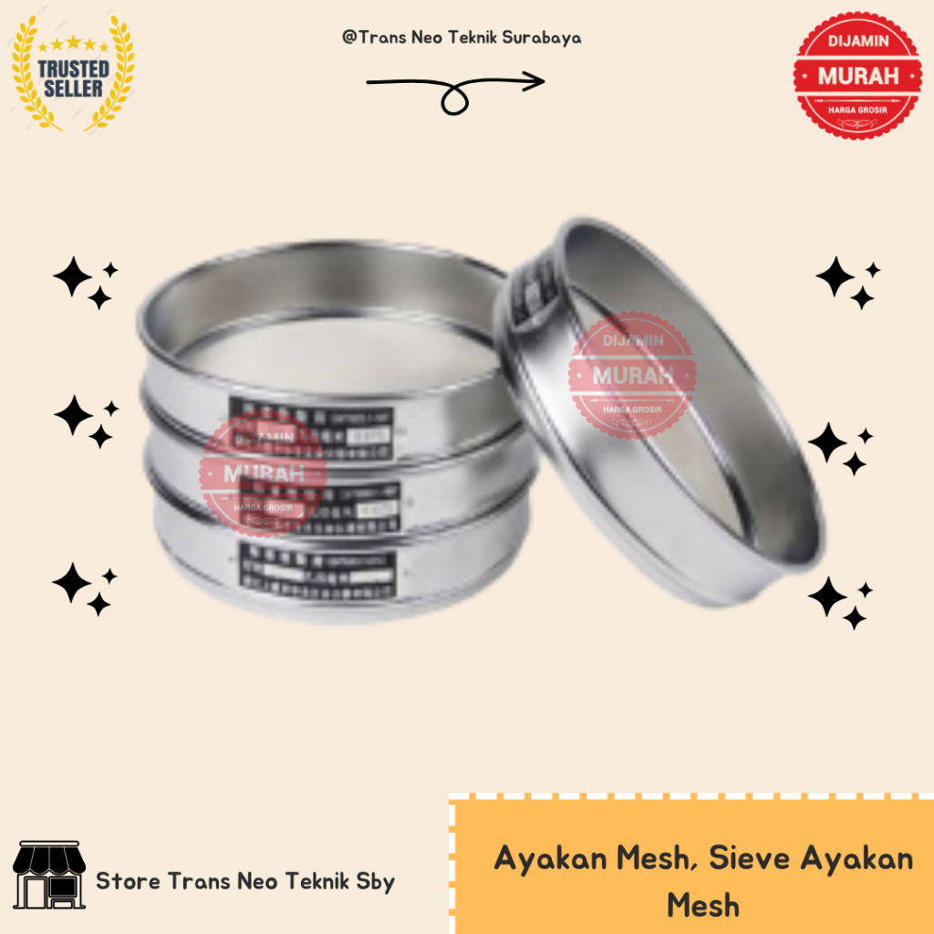 Ayakan 30cm Laboratorium, Ayakan Mesh
