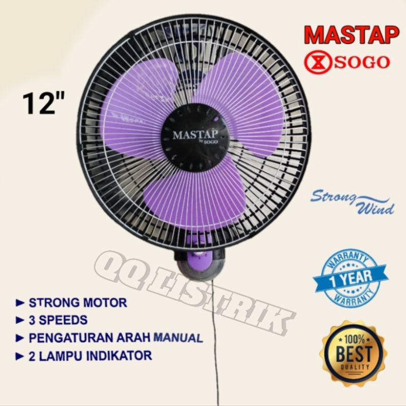 wall fan 12 inch mastap by sogo, kipas dinding 12 inch MASTAP