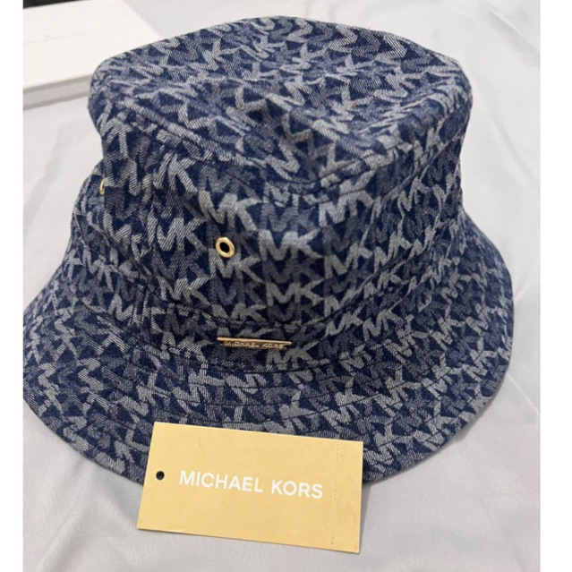 BUCKET hat MK michael kors warna denim