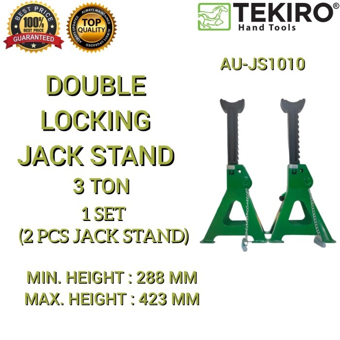 Jack stand kapasitas 3 ton sepasang TEKIRO TEKIRO JACK STAND 3 Ton Tekiro Double Locking Jack stand 