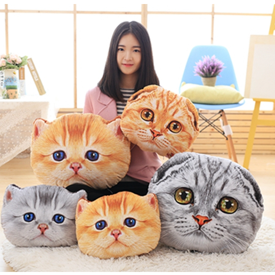 Bantal Boneka Kucing Lucu Cat Mirip Asli