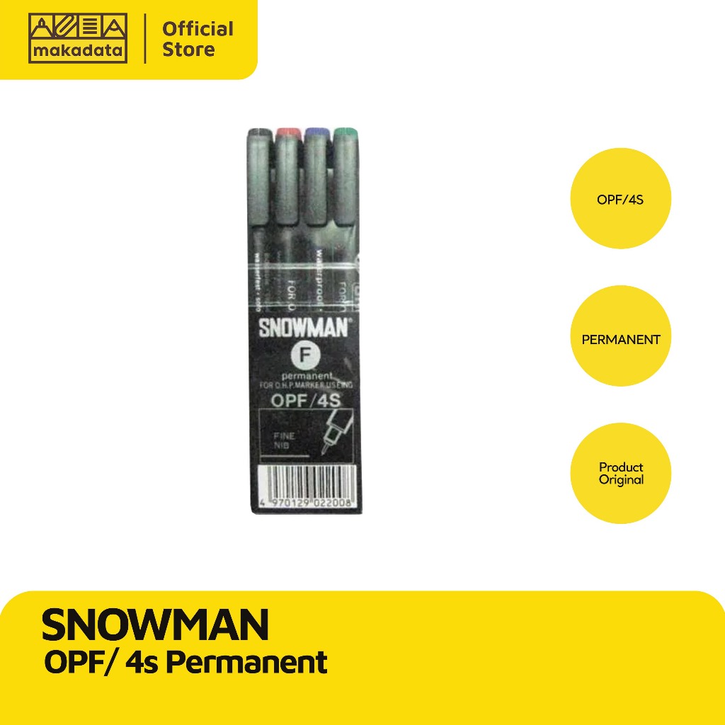 

SPIDOL PERMANENT SNOWMAN OHP/OPF/4S (1PCS) MURAH