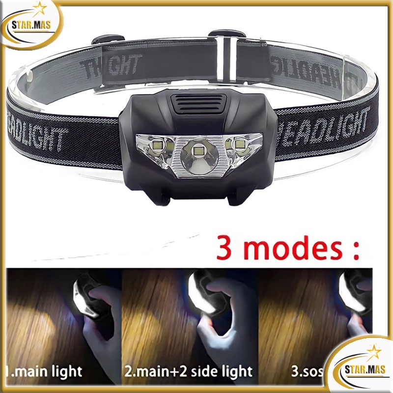 Senter Kepala COB LED / HeadLamp T103 Bisa Lepas Baterai
