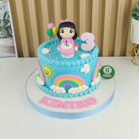 

CAKE TEMA FIGUR UK 15CM / KUE ULANG TAHUN CUSTOME