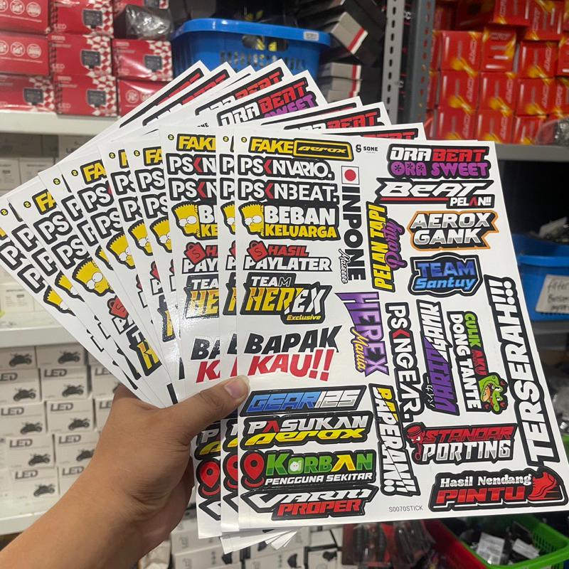 

25 Sticker Pack Kata Kata Racing / Stiker Helm / Stiker Motor / Stiker Tumbr / kata kata lucu