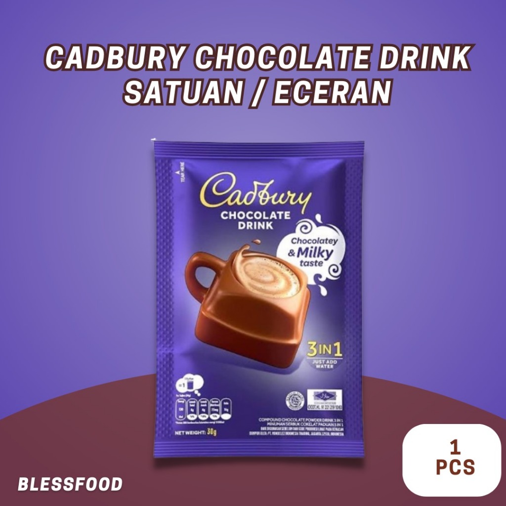 

Minuman Instan Cadbury Chocolate Drink Satuan Ecer 30g Original Thailand