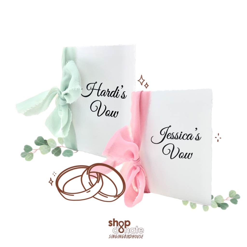 Wedding Vow Book Card