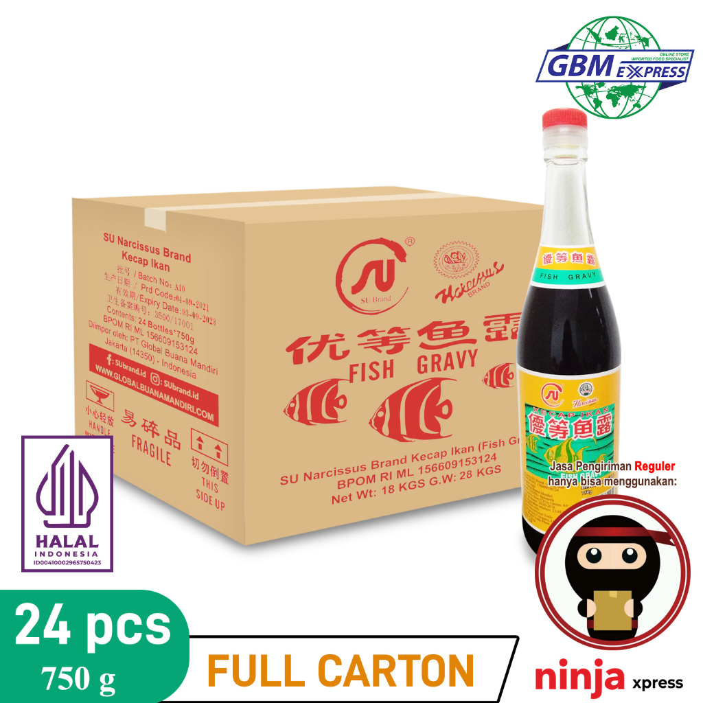 

SU Brand Fish Gravy 750 g - Kecap Ikan - Full carton -24 pcs