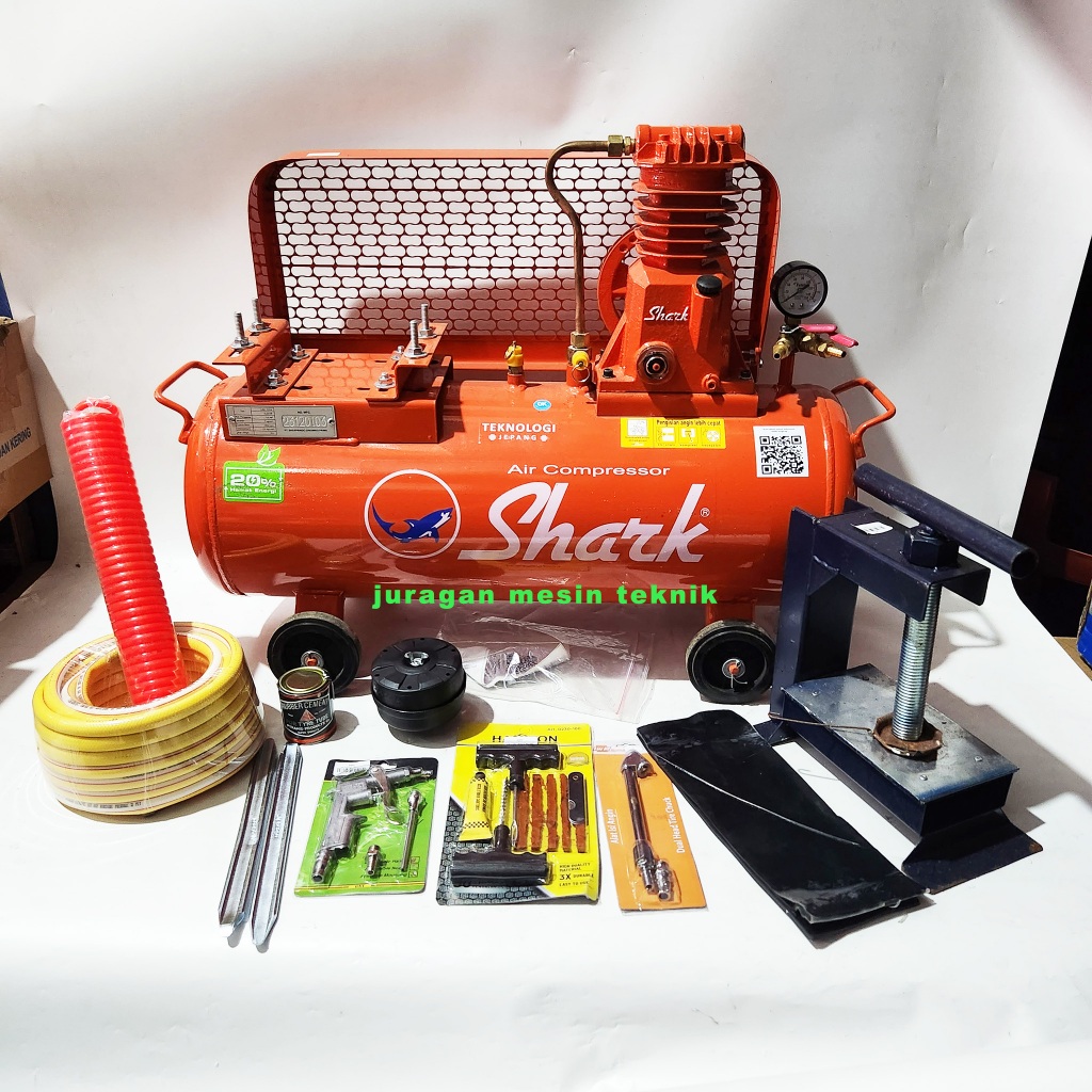 Mesin Kompresor Shark 1/4 HP Tanpa Penggerak