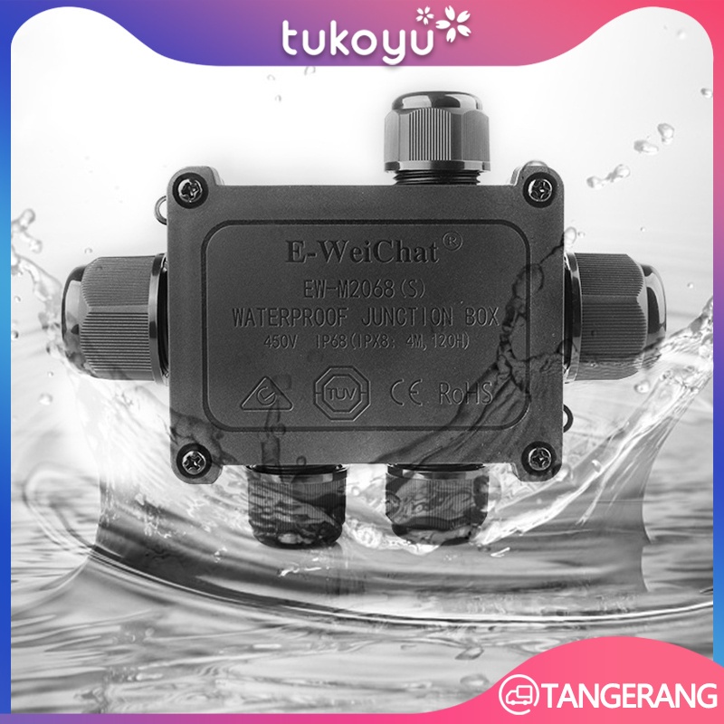 Kotak Tahan Air Junction IP68 5-6 Holes/Junction Box Anti Air/Kotak Sambungan Kabel Anti Air