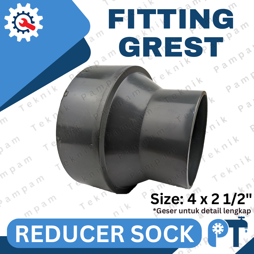 Reducer sock 4 x 2 1/2 Grest - Vlok sok 4" x 2 1/2" Ploksok 4x2.5 inch