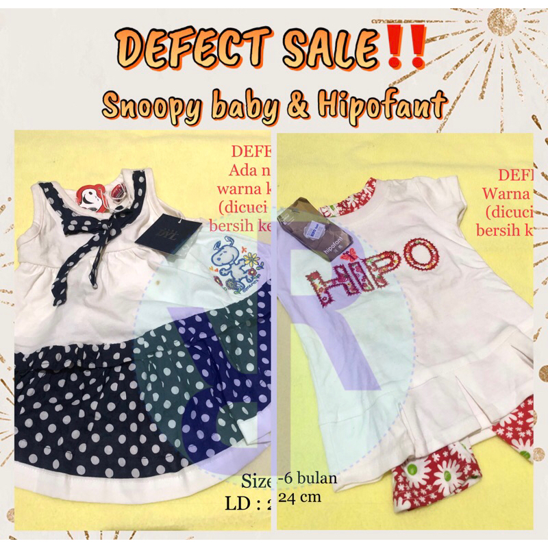 [DEFECT] Set Snoopy Baby & Hipofant