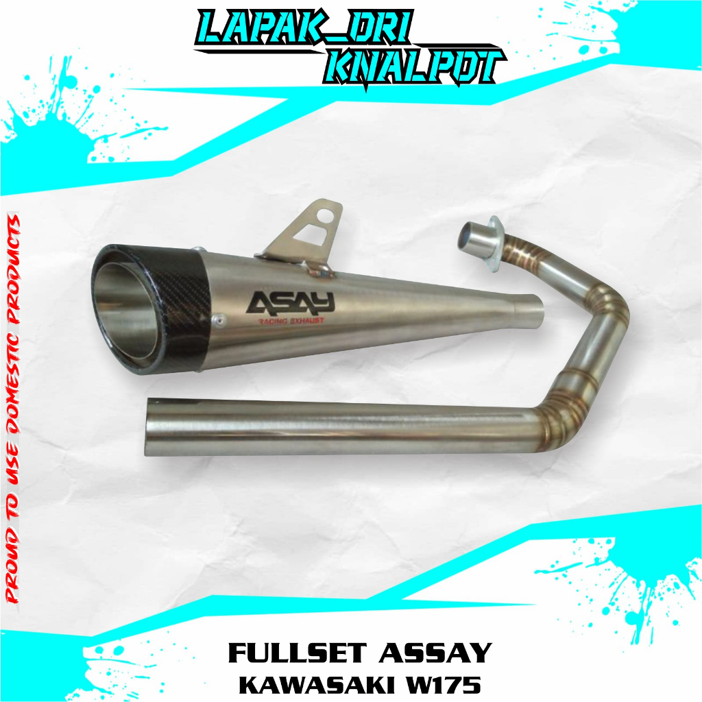 Knalpot racing kawasaki w175 Asay are07
