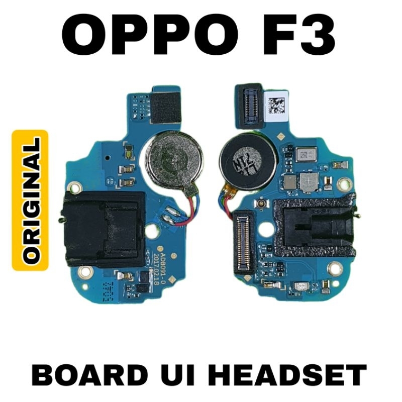 Board ui headset oppo f3 original